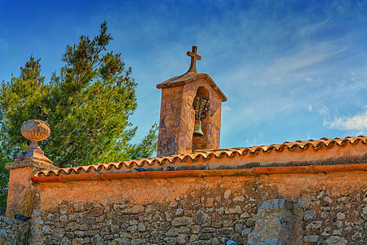教堂塔,钟,西班牙风格