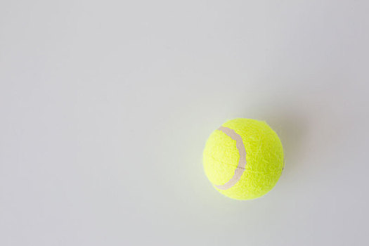 特写,网球,上方,白色背景