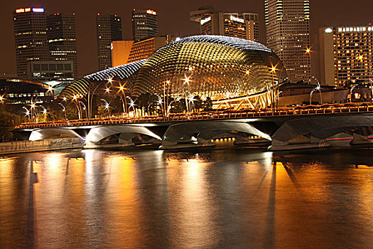 放松,新加坡城,夜晚