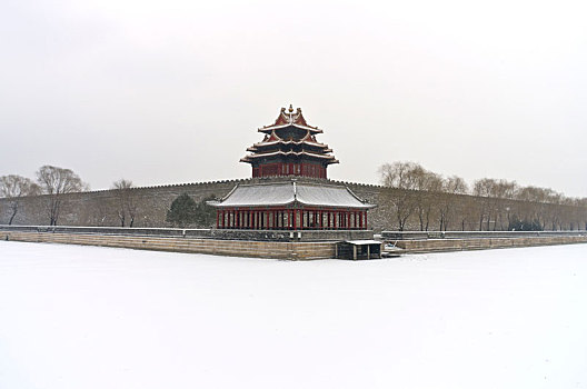 西北地区,角,冬天,故宫,北京,中国