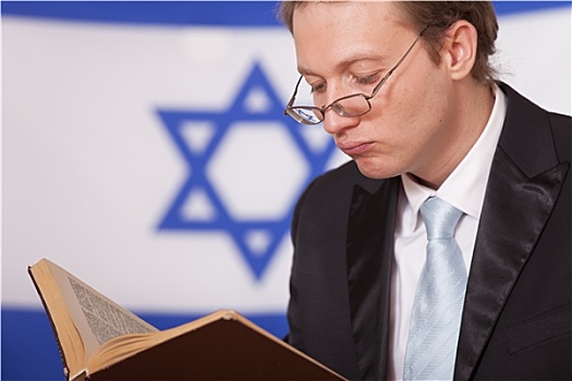 犹太人,读,书本