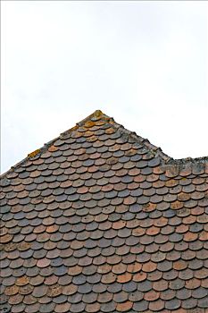 屋顶,朴素,贴砖