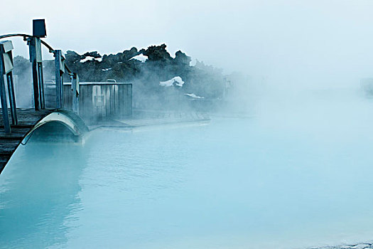 蓝色泻湖,地热,水疗,雷克雅奈斯,半岛,冰岛