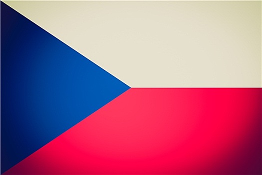 复古,看,捷克共和国,旗帜
