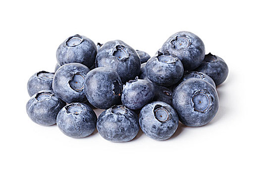 堆积,新鲜,蓝莓,隔绝,白色背景,背景