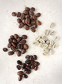 堆放,多样,咖啡豆