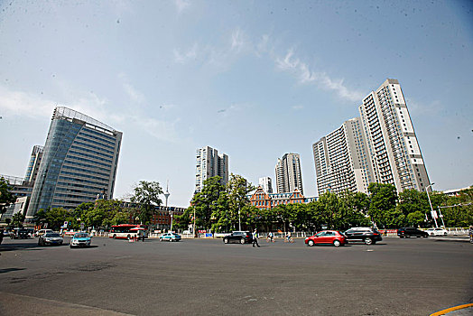 天津,道路,建筑