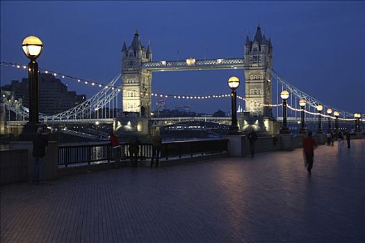 塔桥,船,泰晤士河,伦敦,英格兰,英国,欧洲