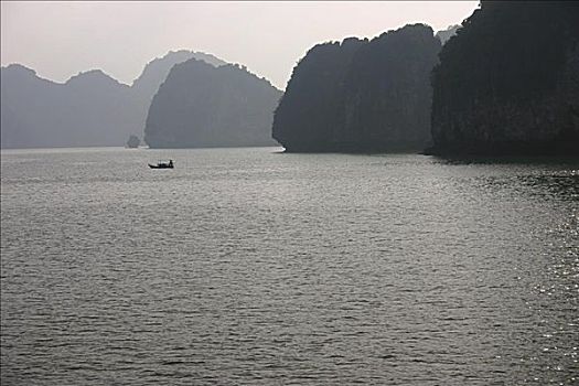 岛屿,海中,下龙湾,越南