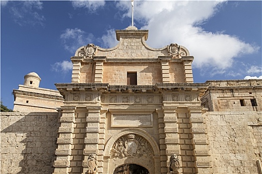 城门,中世纪,城镇,马耳他