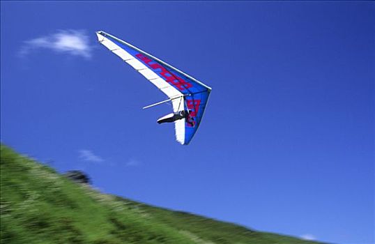 悬挂式滑翔机,三角洲,起飞,迈尔霍芬