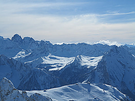 冬天,自然,风景,初雪,山