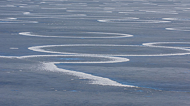 圆,冰,湖,自然现象