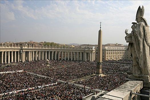 意大利,罗马,复活节,大量,圣徒,圣彼得大教堂