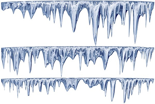 悬挂,解冻,冰柱,蓝色,荫凉