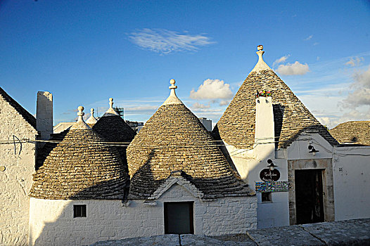 锥形石灰板屋顶,圆,房子,阿贝罗贝洛,普利亚区,意大利,欧洲
