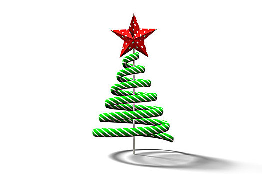 绿色,圣诞树,螺旋,设计