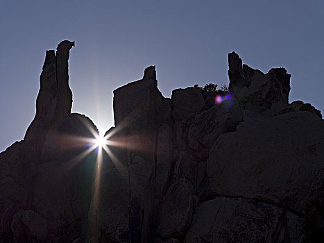 石头,风景,绵羊,国家公园,约书亚树,加利福尼亚,北美