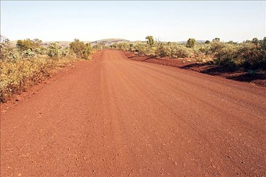红色,道路,卡瑞吉尼国家公园,区域,西澳大利亚