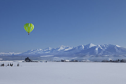 十胜岳山,热气球