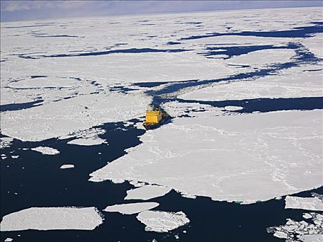 船长,破冰船,罗斯海,浮冰,南极