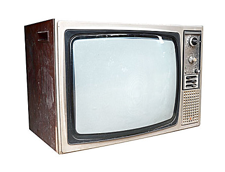 老,旧式,电视,隔绝