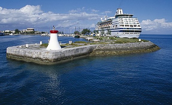游船,港口,皇家,船坞,百慕大