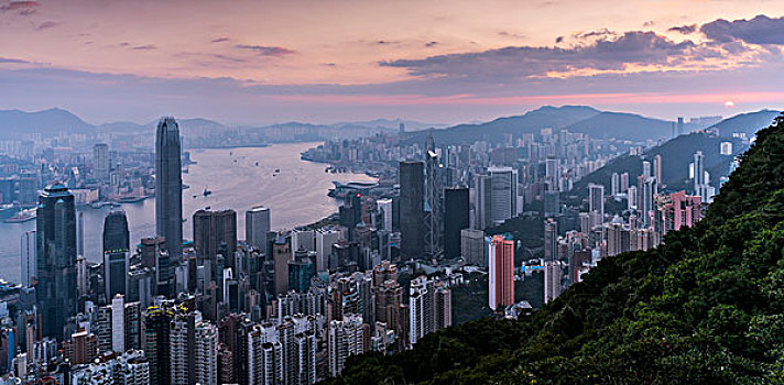 高視角看香港城市景觀