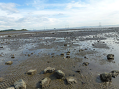 深圳西乡大铲湾海滩风光