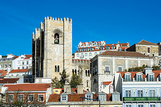 大教堂,阿尔法马区,地区,里斯本,葡萄牙,欧洲