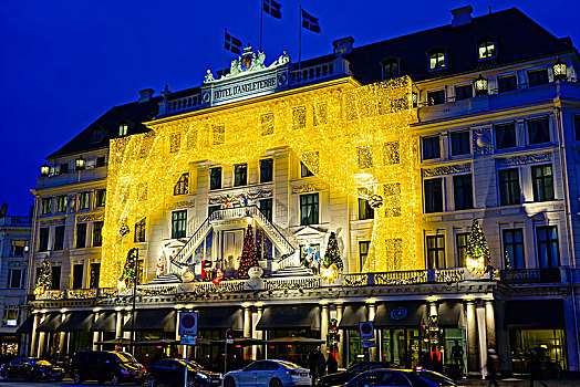 酒店,圣诞时节,哥本哈根,丹麦