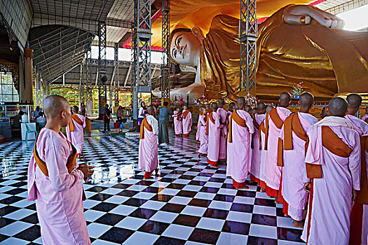 卧佛,缅甸,亚洲
