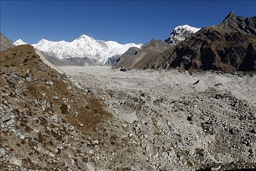 冰河,萨加玛塔国家公园,尼泊尔