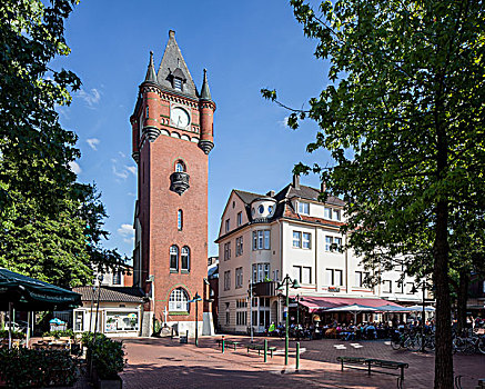 市政厅,塔,博物馆,北莱茵威斯特伐利亚,德国,欧洲