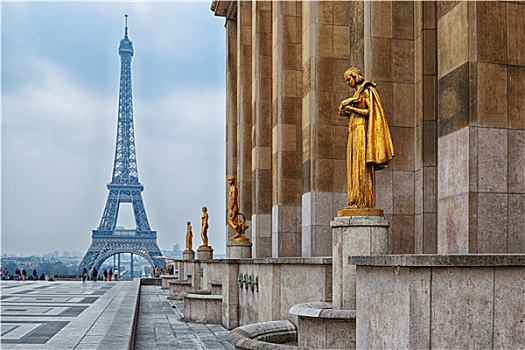 风景,托泰德豪,埃菲尔铁塔,巴黎