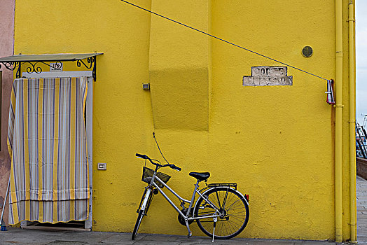 黄色,房子,布拉诺岛