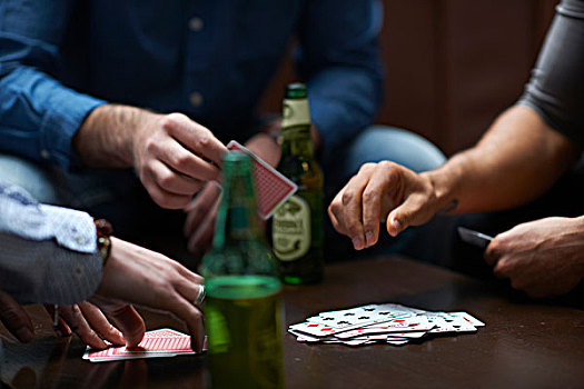 三个男人,纸牌,游戏,传统,英国,酒吧