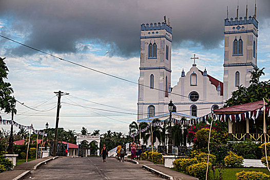 大教堂,西部,乌波卢岛,萨摩亚群岛,南太平洋