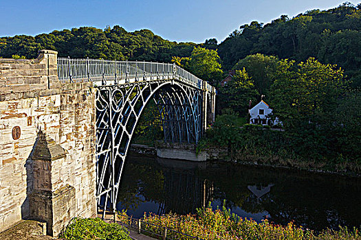 铁桥,河,什罗普郡,英格兰