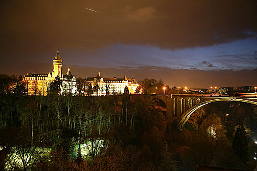卢森堡夜景