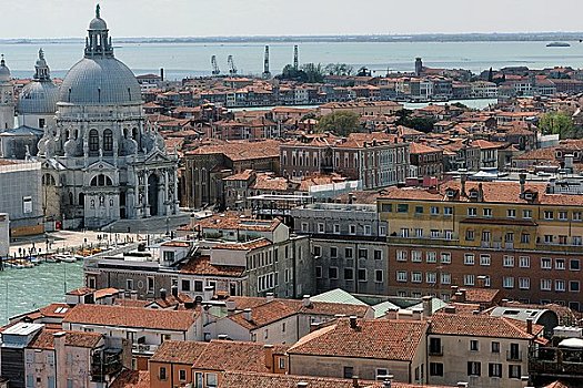 城市风光,俯视,威尼斯,意大利,欧洲
