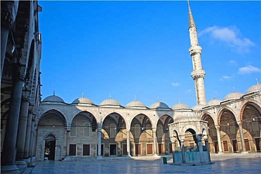 蓝色,苏丹艾哈迈德清真寺,清真寺,伊斯坦布尔