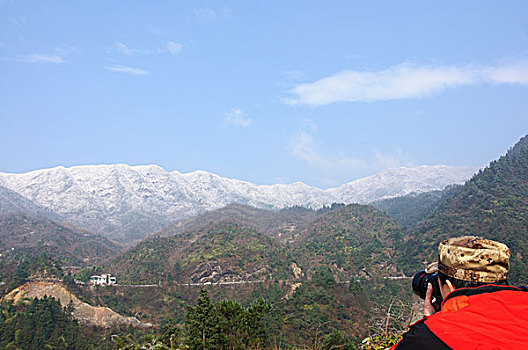 冬天山岭风光