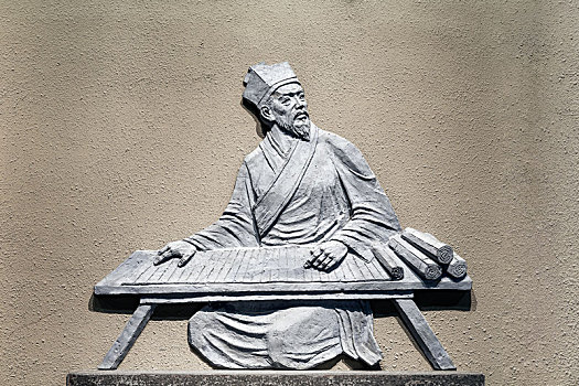 中国安徽名人馆内文翁讲学浮雕