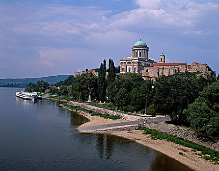 大教堂,河岸,埃斯泰尔戈姆,匈牙利