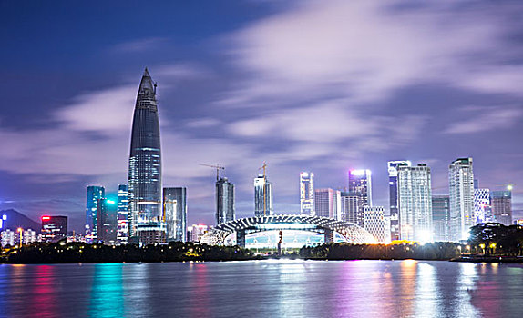 深圳市南山区后海片区夜景