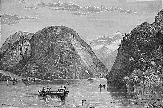 滑动,湖,1838年,艺术家