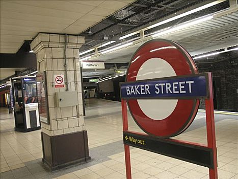 地铁站,做糕点,街道,伦敦,英国