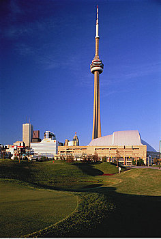 高尔夫球场,加拿大国家电视塔,多伦多,安大略省,加拿大