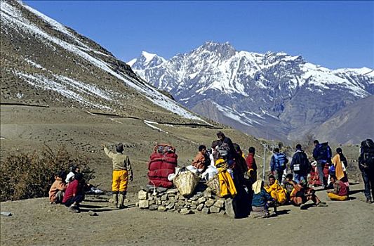 安娜普纳地区,喜马拉雅山,尼泊尔,亚洲